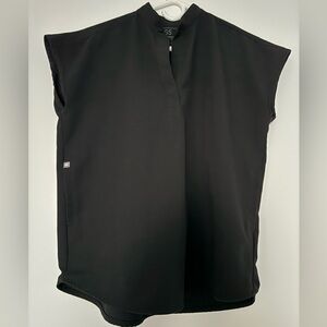 Rafaela Oversized Scrub top in XXS in black